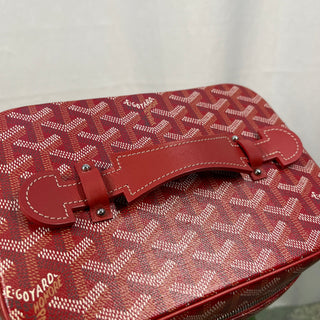 GOYARD Goyardine Muse Red Vanity Case