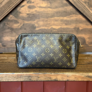 LOUIS VUITTON Trousse Vintage Brown Monogram Canvas Pochette
