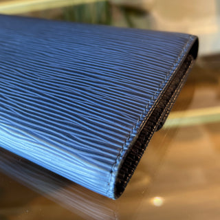 LOUIS VUITTON Vintage Sarah Wallet in Toledo Blue Epi Leather