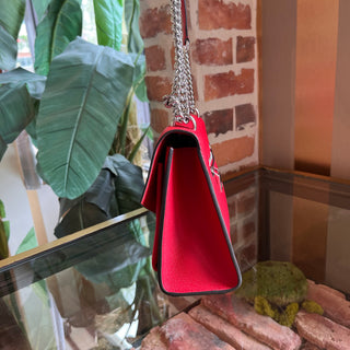 LOUIS VUITTON MyLockMe Chain BB Red Leather Crossbody bag