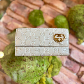 GUCCI White Britt Wallet