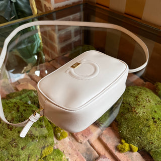 SALVATORE FERRAGAMO Gancio City Light Pink Double Zip Crossbody