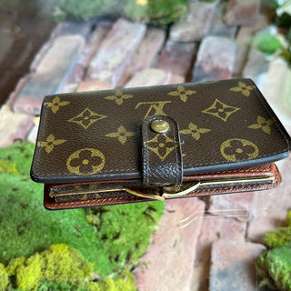 LOUIS VUITTON French Brown Monogram Canvas Vintage Wallet