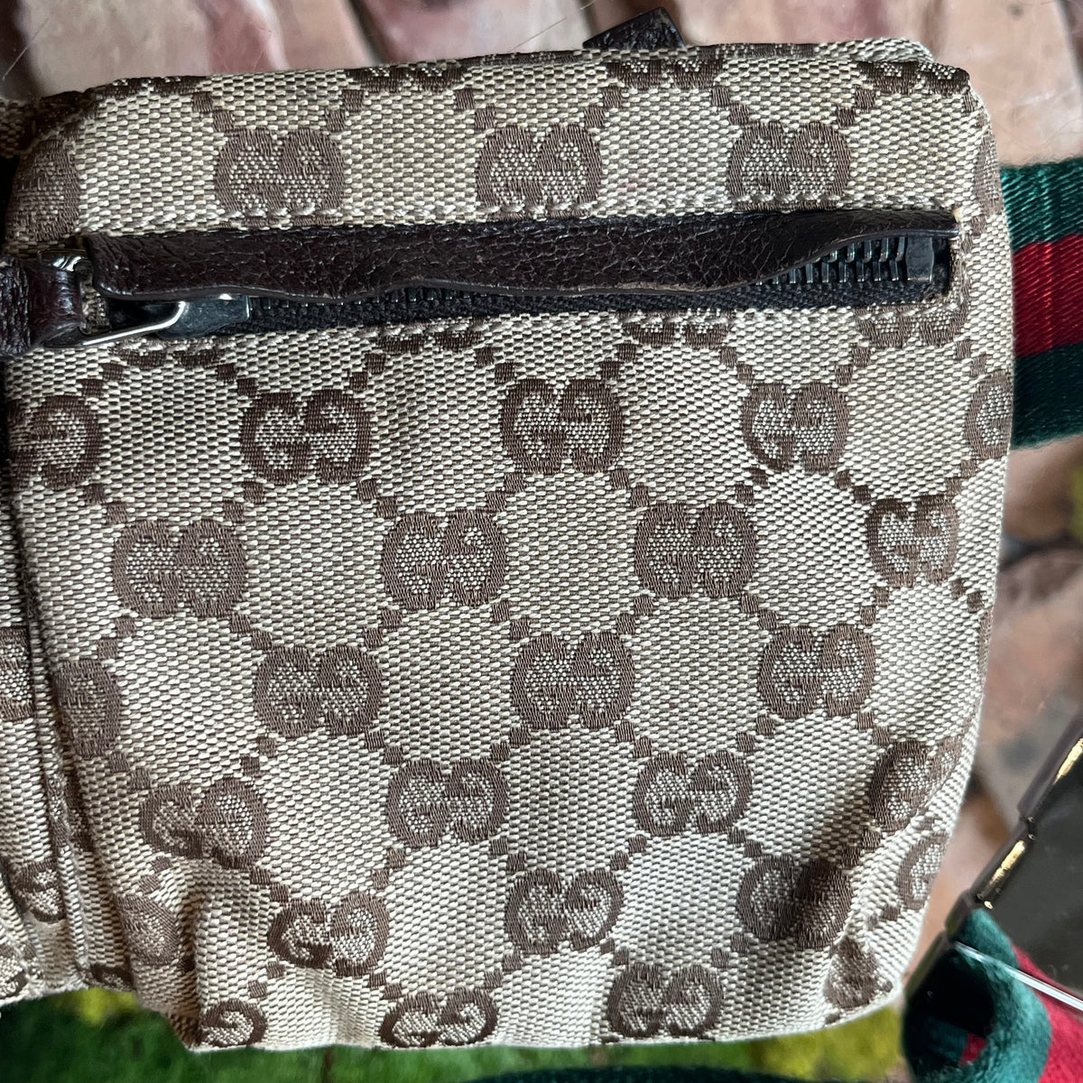 Gucci GG Canvas Buckle Belt Bag - Brown Waist Bags, Handbags - GUC1346723