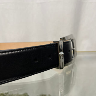 VERSACE Heritage Leather Black Belt 90/36