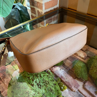 PRADA Daino Brown Daino Soft Leather Shoulder Bag