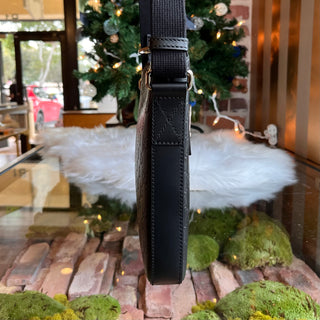 GUCCI Signature Zip Messenger Small Guccissima Leather Crossbody Bag