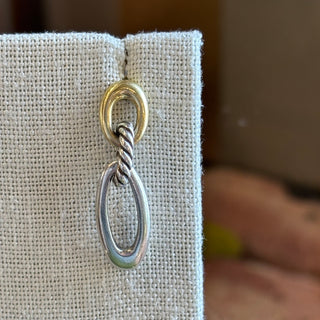 DAVID YURMAN Ellipse Oval Link Drop Earrings