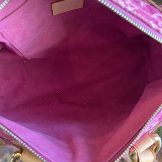 LOUIS VUITTON Neo Speedy Pink Denim Monogram Satchel Bag