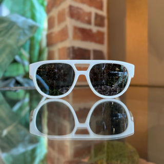 DIOR DiorB23 R11 White Acetate Aviator Sunglasses