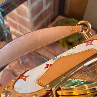 LOUIS VUITTON Marilyn White Monogram Multicolor Canvas Shoulder Bag