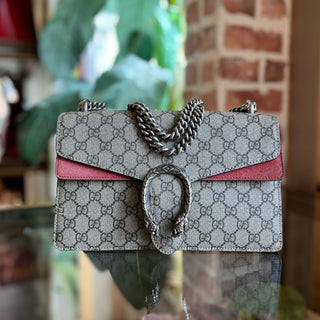 GUCCI Dionysus Medium GG Supreme Monogram Red Shoulder Bag