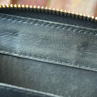GUCCI Microguccissima Black Leather Compact Wallet