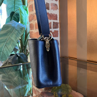 LOUIS VUITTON Capucines BB Colorblock Taurillon Leather Top Handle Bag