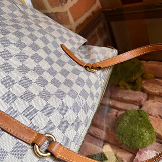 LOUIS VUITTON Totally MM Damier Azur Canvas Tote