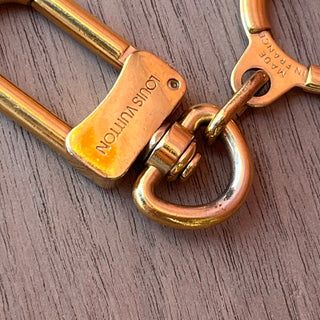 LOUIS VUITTON Anokre Gold-Tone Key Chain Bag Charm
