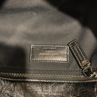 SAINT LAURENT Niki Medium Crackled Calfskin Shoulder Bag