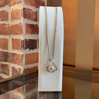 CHANEL Camelia Sterling Silver Necklace
