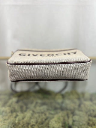 GIVENCHY Bond Beige Canvas Crossbody