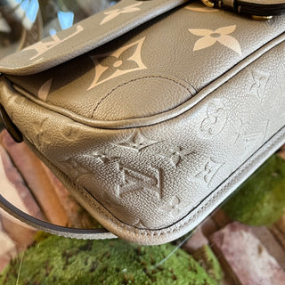 LOUIS VUITTON Diane Dove Monogram Emprinete Leather Shoulder Bag