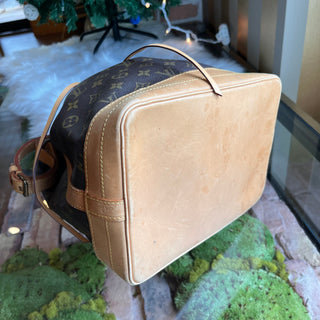LOUIS VUITTON Noe Brown Monogram Canvas Bucket Bag