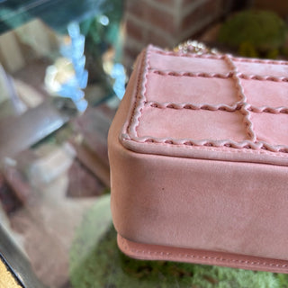 CHANEL Pink Square Quilt Lambskin Flap 2.55