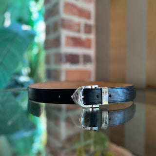LOUIS VUITTON Black Epi Ceinture Leather Belt SZ 80/32