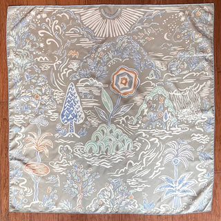 HERMES Isola Di Primavera Silk Scarf