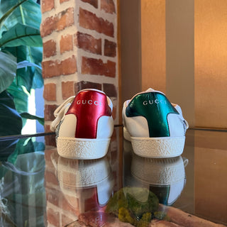 GUCCI Ace Mystic Cat White Leather Sneakers SZ 38 (US 8)