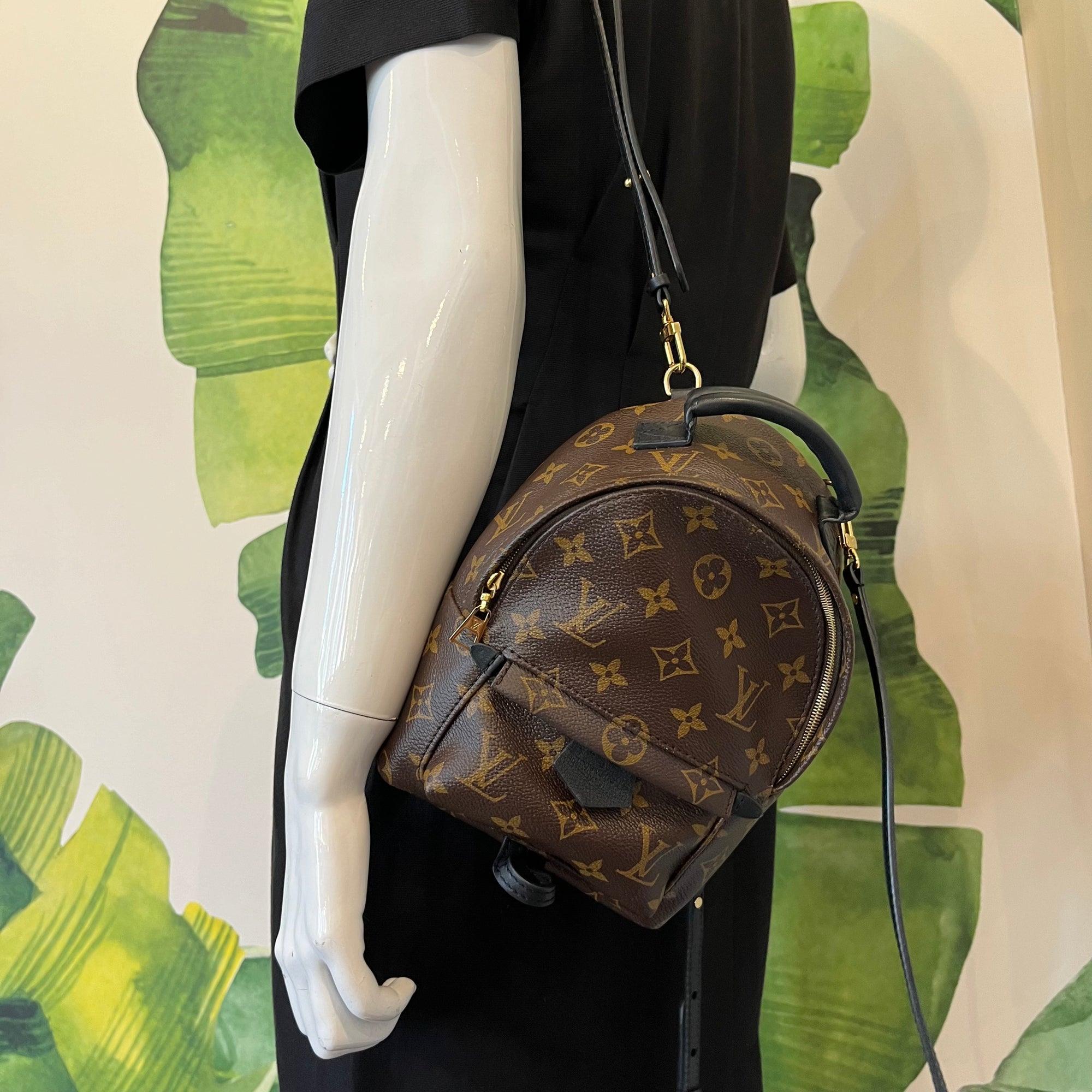 LOUIS VUITTON Brown Monogram Canvas Palm Springs Backpack PM