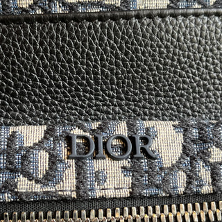 DIOR Navy Blue Oblique Jacquard Rider Backpack