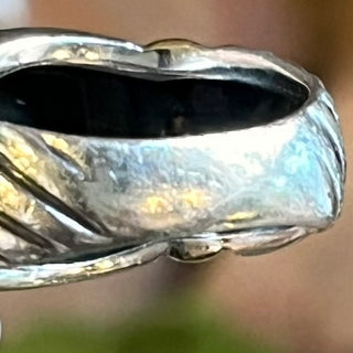 DAVID YURMAN Onyx Noblesse Sterling Silver Ring SZ 7