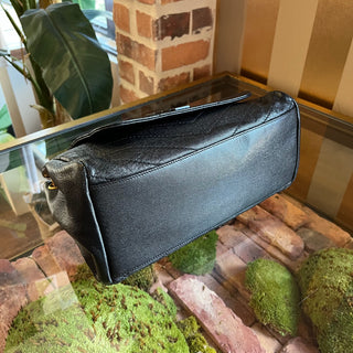 SAINT LAURENT Nolita Black Grain De Poudre Shoulder Bag