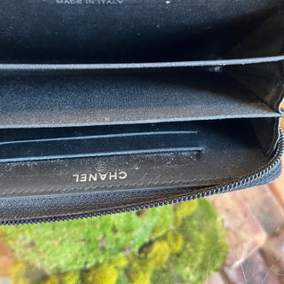 CHANEL Boy Glazed Calfskin Wallet