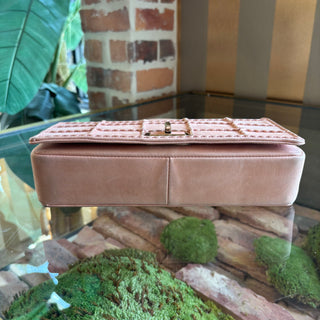 CHANEL Pink Square Quilt Lambskin Flap 2.55