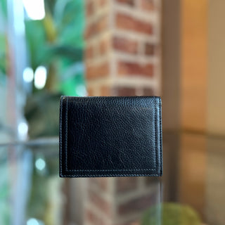 PRADA Black Leather Bifold Wallet
