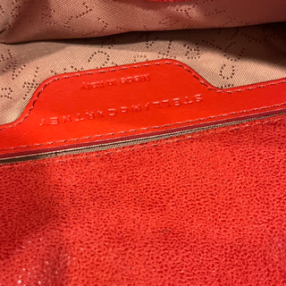 STELLA MCCARTNEY Falabella Red Vegan Shaggy Deer Crossbody Bag