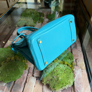 HERMES Birkin 30 Taurillon Clemence Leather Top Handle