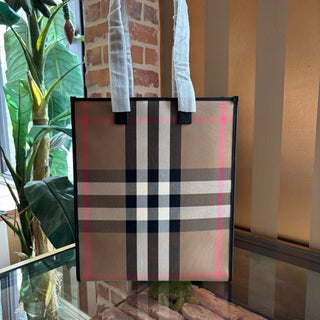 BURBERRY Vintage Check Top Handle Bag