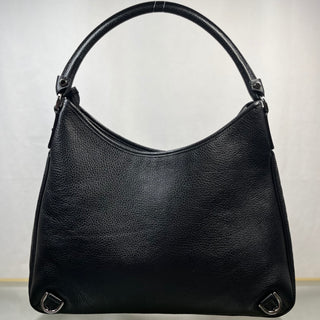 GUCCI Black Pebbled Leather Abbey D Ring Shoulder Bag