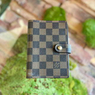 LOUIS VUITTON Damier Ebene Agenda