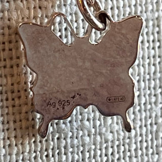 GUCCI Sterling Silver Butterfly Earrings