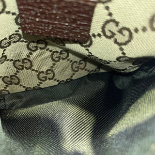 GUCCI Beige GG Monogram Canvas Double Pocket Belt Bag
