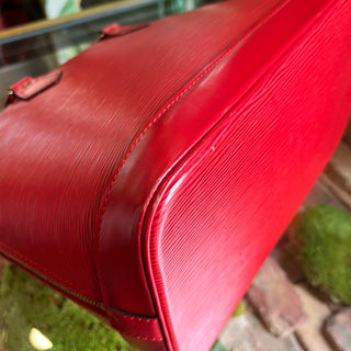 LOUIS VUITTON Alma PM Red Epi Leather Top Handle Bag