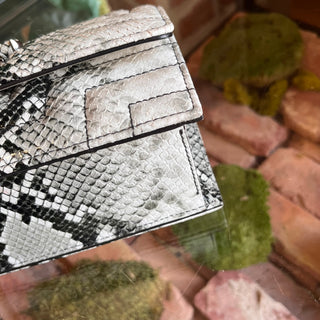 JIMMY CHOO Avenue Mini Snake Embossed Shoulder Bag