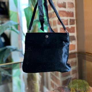 VALENTINO Black Beaded Satin Small Handbag