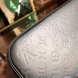 LOUIS VUITTON Stockton Matte Gray Vernis Leather Tote