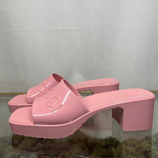 GUCCI Rubber Sandals Wild Rose SZ 39