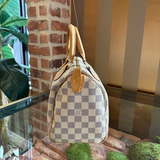 LOUIS VUITTON Damier Azur Speedy 25