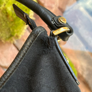 GUCCI Abbey D-Ring Black GG Canvas Tote